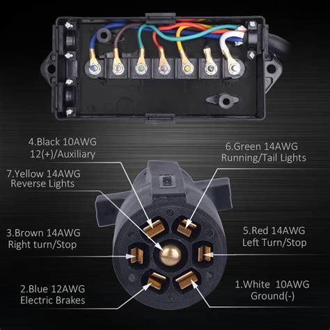 trailer wiring brakes with junction box|waterproof trailer junction box.